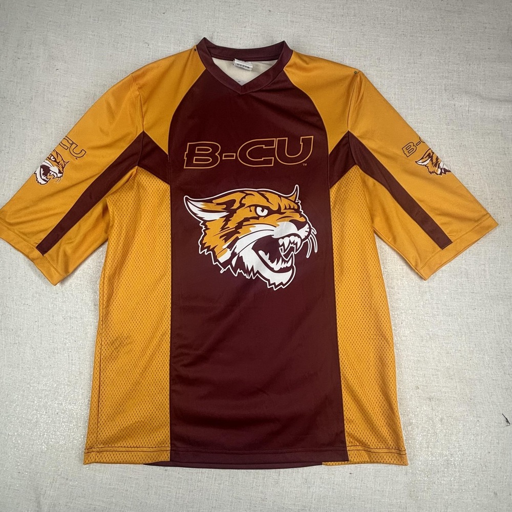 Bethune Cookman Wildcats Shirt Mens 2XL Maroon Gold NCAA Football Cameron's Gear